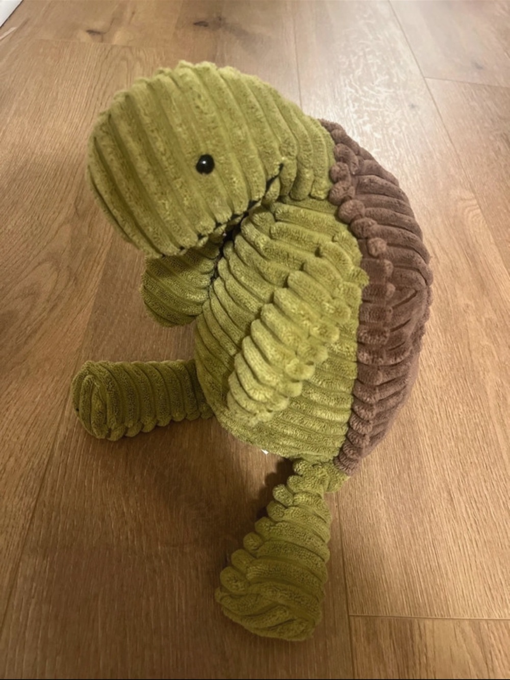 Retired Jellycat Cordy Roy Tortoise Turtle Green & Brown Stuffed Animal